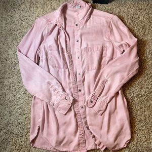 Pink button up